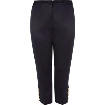 River Island Womens Plus Button Cigarette Pants