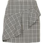 River Island Womens Check Frill Mini Skirt