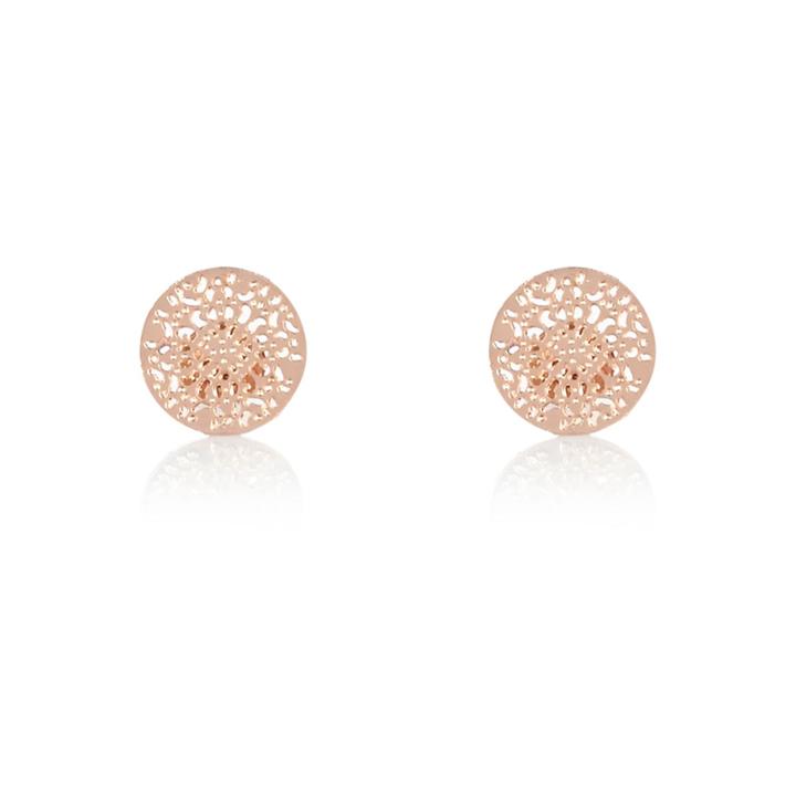 River Island Womens Gold Tone Filigree Stud Earrings