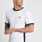 River Island Mens White Concept Slim Fit T-shirt