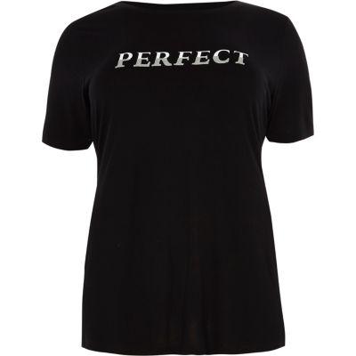 River Island Womens Plus 'perfect' Longline T-shirt