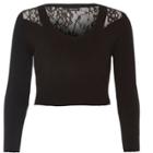 River Island Womens Knit Lace Back Crop Top