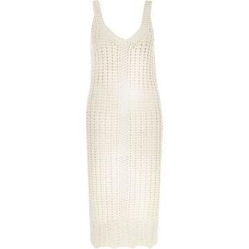 River Island White Crochet Dress