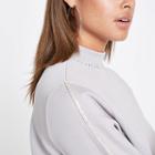 River Island Womens Rhinestone Trim Sweatshirt