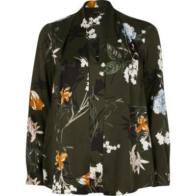 River Island Womens Floral Print 2 In 1 Blouse