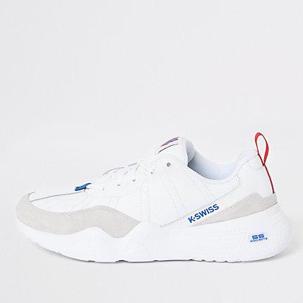 River Island Mens K-swiss White Cr 329 Chunky Trainers