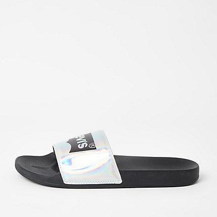 Mens Levi's Holographic Logo Sliders