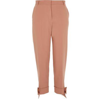 River Island Womens Bow Hem Cigarette Pants