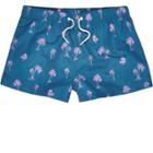 River Island Mens Palm Print Slim Fit Swim Trunks