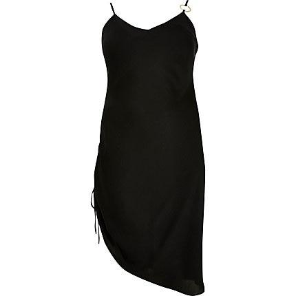 River Island Womens Plus Ruched Side Midi Dress