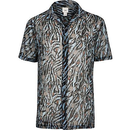 River Island Mens Selected Homme Baroque Print Shirt