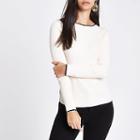 River Island Womens Tipped Long Sleeve Turtle Neck Jumper