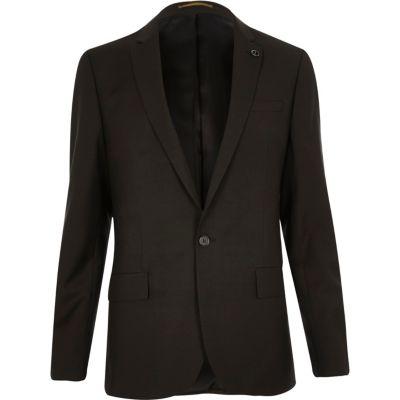 River Island Menskhaki Slim Fit Suit Jacket