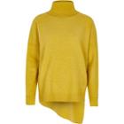 River Island Womens Asymmetric Hem Roll Neck Jumper