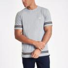 River Island Mens Marl Slim Fit Tape T-shirt