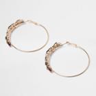 River Island Womens Gold Tone Jet Hoop Earrings
