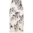 River Island Womens Floral Wrap Front Midi Skirt