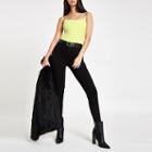 River Island Womens Rhinestone Trim Strap Cami Bodysuit
