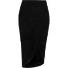 River Island Womens Diagonal Ruched Midi Pencil Skirt