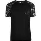 River Island Mens Printed Raglan Sleeve T-shirt