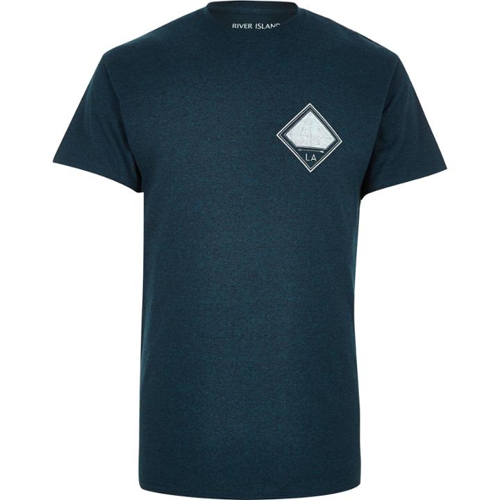 River Island Mensdark Arrow Print T-shirt