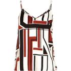 River Island Womens Graphic Stripe V-neck Cami