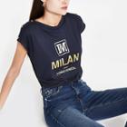 River Island Womens 'milan' Faux Button T-shirt