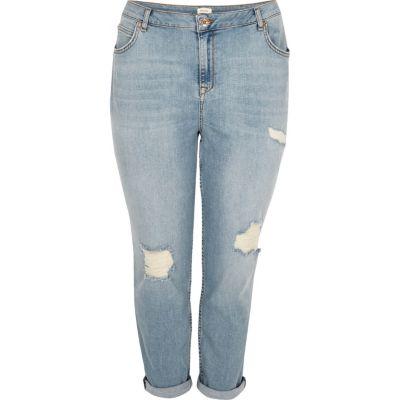 River Island Womens Ri Plus Ashley Boyfriend Jeans