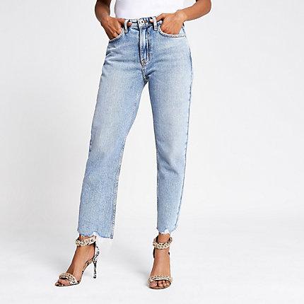 River Island Womens Petite Straight Leg Jeans