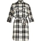 River Island Womens Ri Plus Checked Shirt Dress