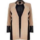 River Island Womens Plus Leather Trim Contrast Jacket