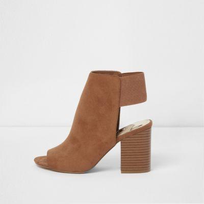 River Island Womens Wide Fit Block Heel Shoe Boots