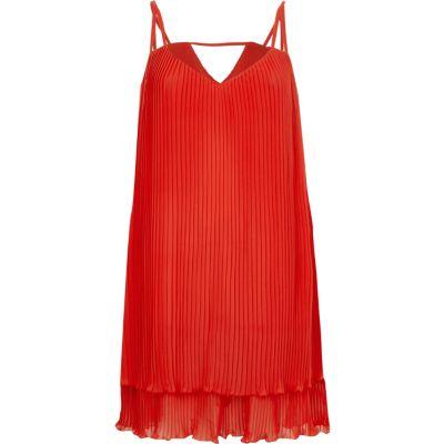 River Island Womens Pleated Cami Slip Dress