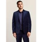 River Island Mens Skinny Fit Velvet Suit Jacket