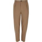 River Island Mens Slim Fit Pleated Smart Trousers