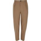 River Island Mens Slim Fit Pleated Smart Trousers