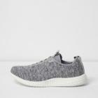River Island Mens Knitted Lace-up Trainers