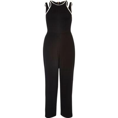 River Island Womens Cut-out Jersey Jumpsuit