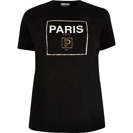 River Island Womens Plus 'paris' T-shirt