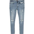 River Island Mens Big And Tall Super Skinny Ripped Jeans