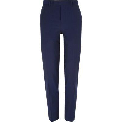 River Island Mens Bright Slim Fit Suit Pants