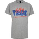 River Island Mens Marl 'stay True' Print T-shirt