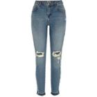 River Island Womens Wash Alannah Panel Ripped Skinny Jeans