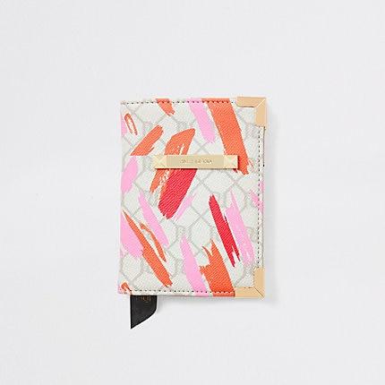 River Island Womens Ri Monogram Passport Holder