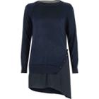 River Island Womens Asymmetric Hem Layered Sweater