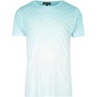 River Island Mens White Faded Print T-shirt