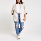 River Island Womens Plus Faux Fur Collar Cape