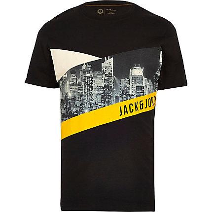 River Island Mens Jack And Jones Skyline Print T-shirt