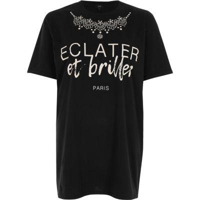 River Island Womens Necklace Print Boyfriend T-shirt