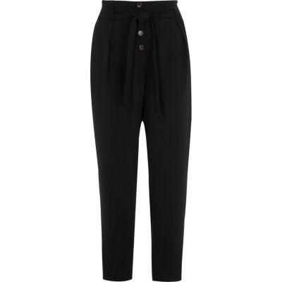 River Island Womens Button Front Tapered Peg Pants